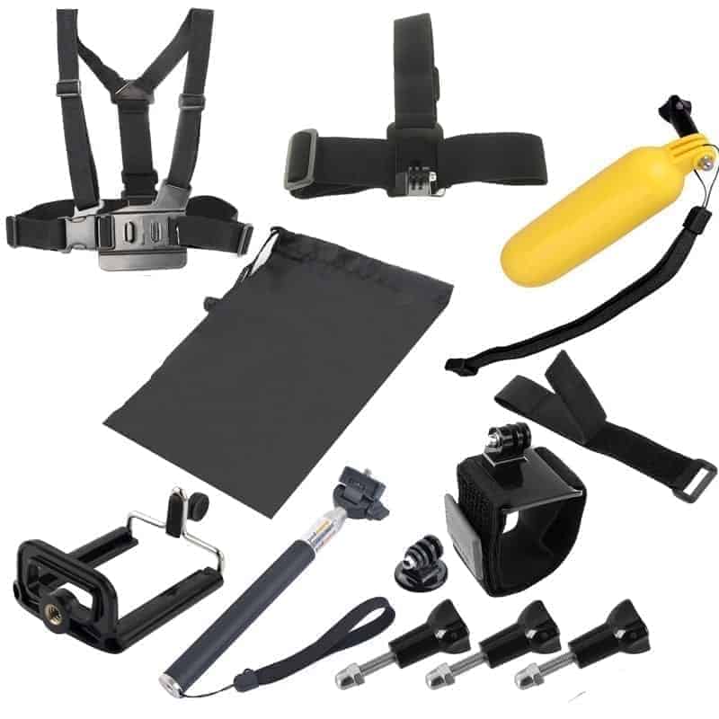 8 in 1 Chest Belt + Wrist Belt + Head Strap + Floating Bobber Mo - Socom Tactical Airsoft Fleet - - puluz Airsoft