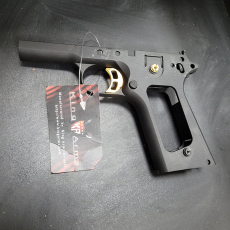 King Arms Predator 1911 Grip Frame with Gold Trigger (Unboxed) - Socom Tactical Airsoft Fleet - - King Arms Airsoft Airsoft