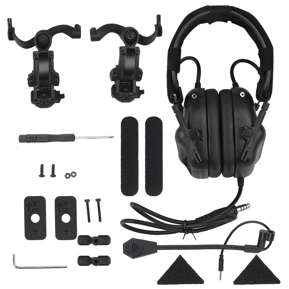 WBD Gen 5 Noise Reduction & Sound Pickup Headset (With Adapter) (Various Colours) - Socom Tactical Airsoft - - WBD Airsoft