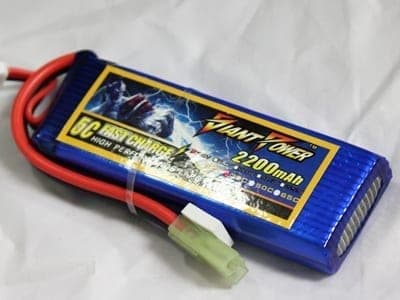 Giant Power 7.4v 2200MAH 30C LiPo battery - Mini - Socom Tactical Airsoft Fleet - - Giant Power Airsoft