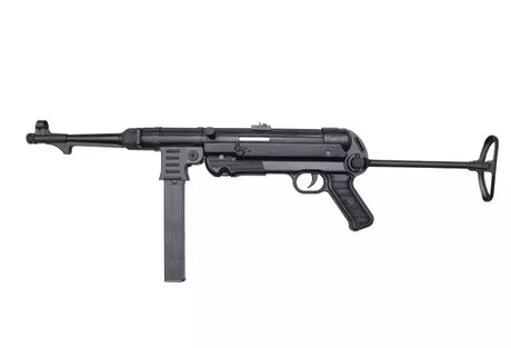 AGM MP40 WW2 Rifle - Black - Socom Tactical Airsoft Fleet - - AGM Airsoft