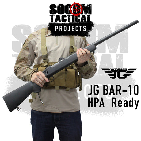 JG Bar10 with Mancraft SDIK HPA Sniper Rifle - Socom Tactical Airsoft Fleet - -  Airsoft