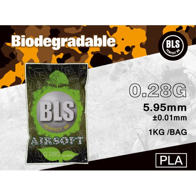 BLS 0.28g Biodegradable BBs (3500) - Socom Tactical Airsoft Fleet - - BLS Airsoft