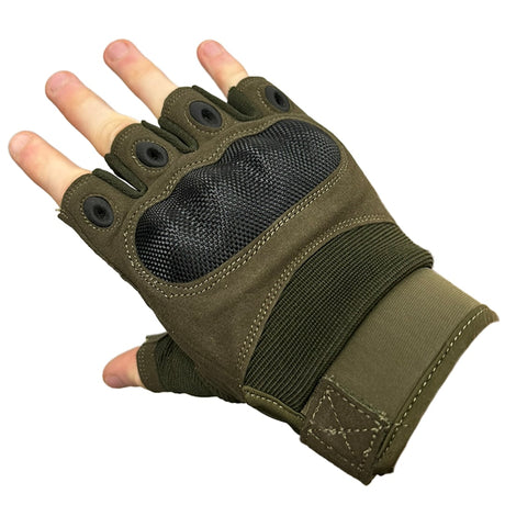 Emerson Fingerless Warfighter Gloves (Various Colours) - Socom Tactical Airsoft - -  Airsoft