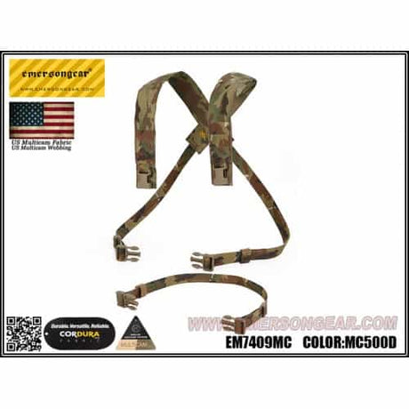 Emerson Gear D3CRM Chest Rig X-Harness Kit - Socom Tactical Airsoft Fleet - -  Airsoft