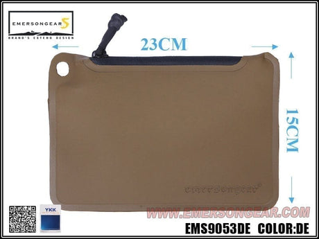 Emerson Gear Waterproof Hot Pressing Pocket (23x15cm) - Coyote B - Socom Tactical Airsoft Fleet - - Emerson Gear Airsoft