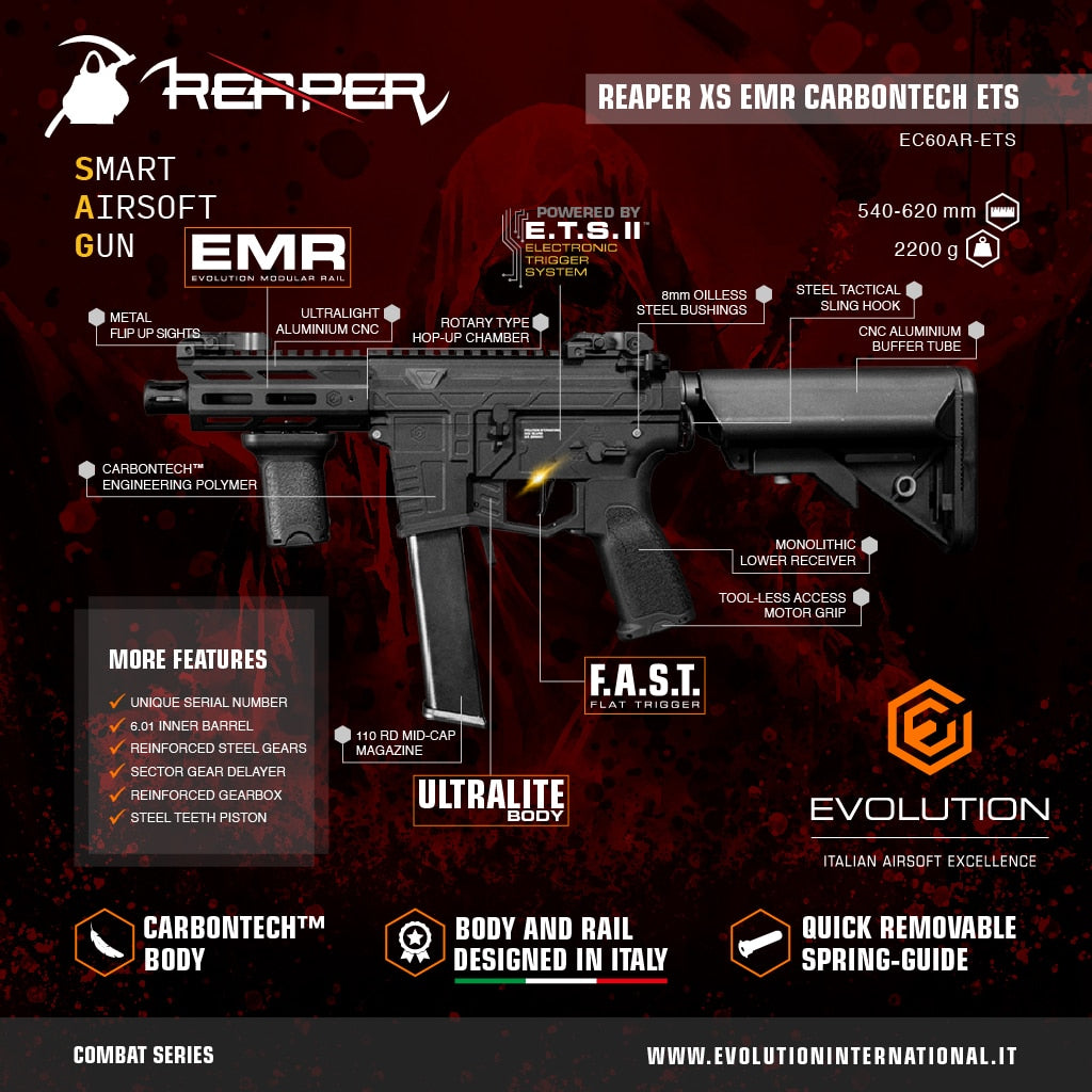 Evolution Reaper XS EMR Carbontech ETS II From Evolution International