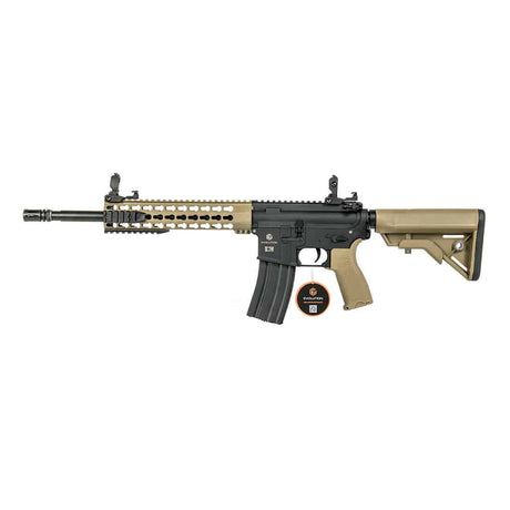 Evolution Recon Superlite 14.5" Carbontech (Black & Tan) - Socom Tactical Airsoft Fleet - - Evolution International Airsoft