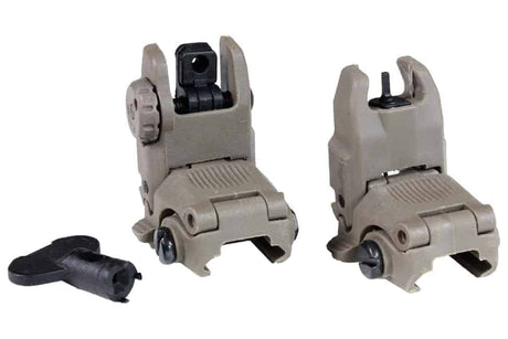 FMA FBUS Gen2 Iron sights - Dark Earth