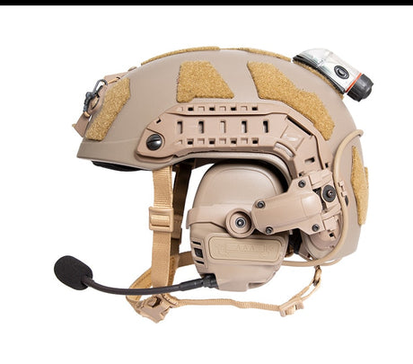 FMA-FCS Falcon Ears Tactical Communication Headset STD (Black / Tan) - Socom Tactical Airsoft - - FMA Tactical Gear Airsoft