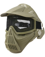 Kombat Full Face Mesh Mask (Various colours) - Socom Tactical Airsoft - -  Airsoft