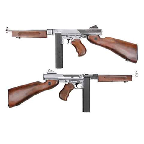 King Arms M1A1 Thompson Grand Special (Silver) - Socom Tactical Airsoft Fleet - - King Arms Airsoft Airsoft