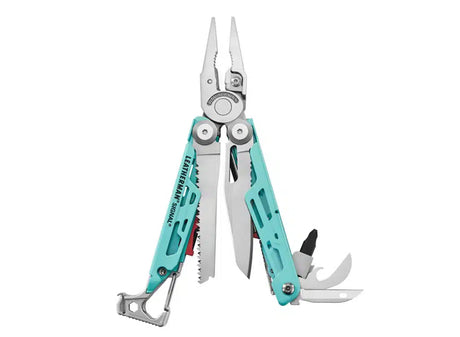 Leatherman Signal® Multi-Tool - Aqua / Silver - Socom Tactical Airsoft Fleet - - Leatherman Airsoft