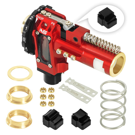 Nexxspeed CNC Aluminum Hopup Chamber for M4 AEG Red From NexxSpeed Pistol Upgrades