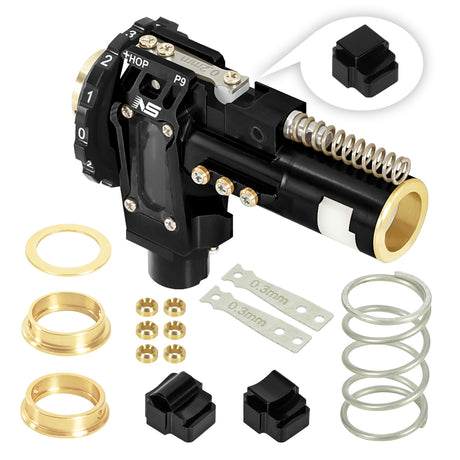 Nexxspeed CNC Aluminum Hopup Chamber for M4 AEG Black From NexxSpeed Pistol Upgrades