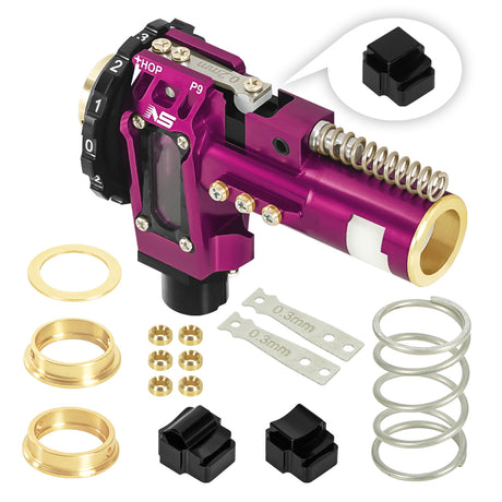 Nexxspeed CNC Aluminum Hopup Chamber for M4 AEG Purple From NexxSpeed Pistol Upgrades