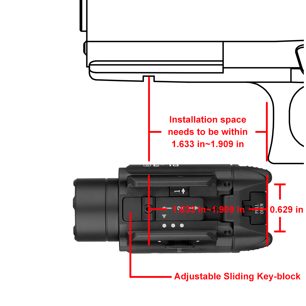 O Light PL-3S Valkyrie Rail Mount Light - Socom Tactical Airsoft - -  Airsoft