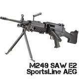 S&T M249 MK2 Sportline LMG (Box Magazine) - Socom Tactical Airsoft Fleet - - S&amp;T Airsoft