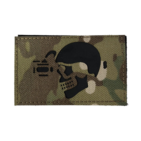 TPB  Skull with Nightvision (Fabric Multicam) - Socom Tactical Airsoft - - The Patch Board Airsoft