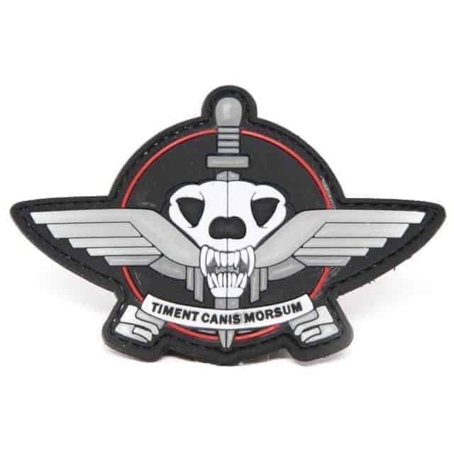 Timent Canis Morsum 'Fear the bite' morale patch (Black) - Socom Tactical Airsoft - - Socom Tactical Airsoft Airsoft