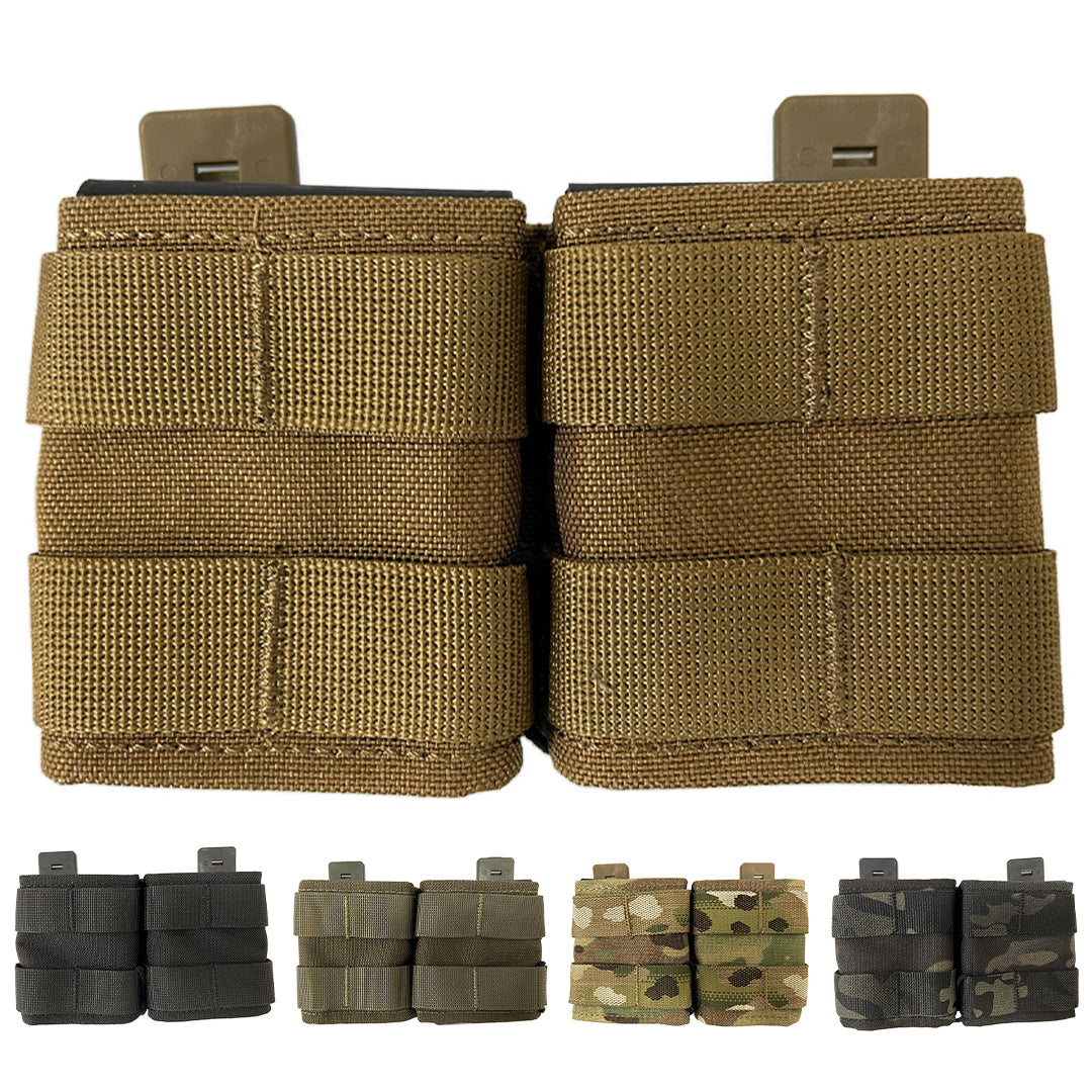 WBD Double S-Tak 5.56 Magazine Pouch With Retention (Various Colours) - Socom Tactical Airsoft - - WBD Airsoft