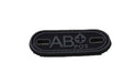 AB Positive blood type patch (Black) (Fits boot lace) - Socom Tactical Airsoft - - Socom Tactical Airsoft Airsoft