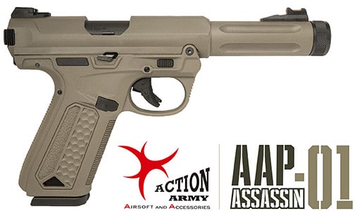 Action Army AAP-01 Assassin Gas Blowback Pistol - Socom Tactical Airsoft Fleet - -  Airsoft