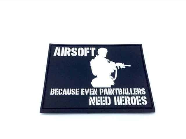 Airsoft: Because Even Paintballers Need Heroes patch (White) From Socom Tactical Airsoft