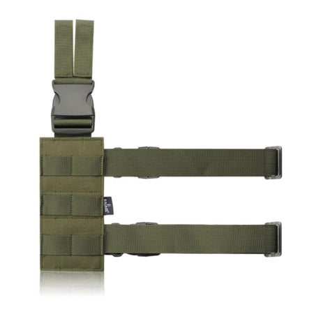 Amomax Fabric Molle Drop Leg Plate -  Olive Drab - Socom Tactical Airsoft Fleet - - Amomax Airsoft