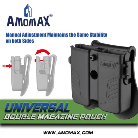 Amomax Universal Double Pistol Magazine Pouch - Socom Tactical Airsoft Fleet - - Amomax Airsoft