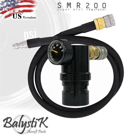 Balystik SMR200 HPA Regulator with 40 Inch macroflex braided Hose - Socom Tactical Airsoft Fleet - - Balystik Airsoft