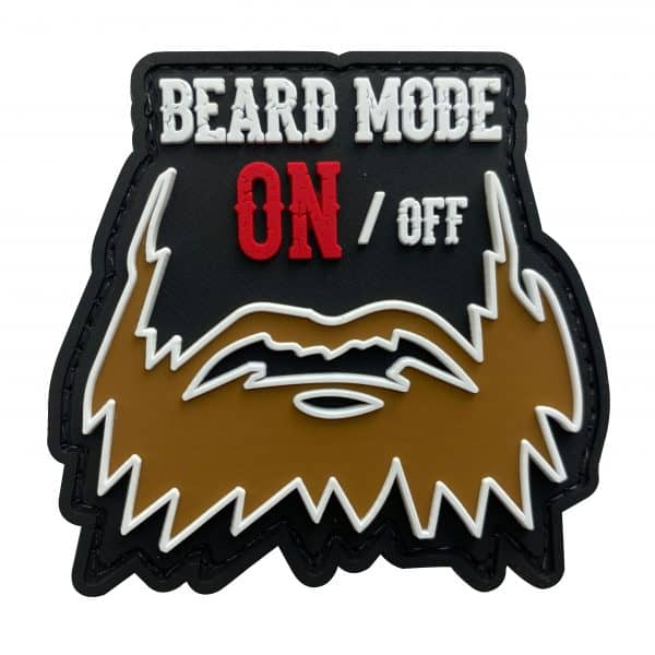 TPB Beard Mode ON Patch - Socom Tactical Airsoft - - The Patch Board Airsoft