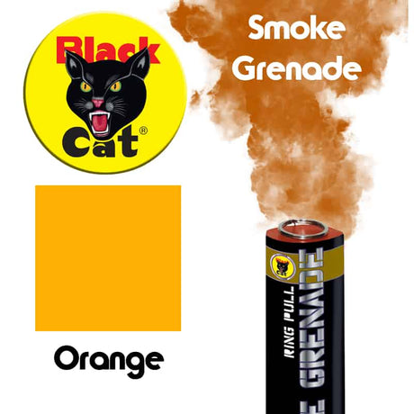 Black Cat Ring pull smoke grenade (Orange) From Black Cat