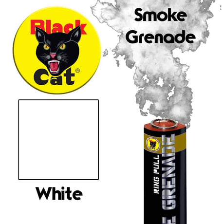 Black Cat Ring pull smoke grenade (White) - Socom Tactical Airsoft Fleet - - Black Cat Airsoft