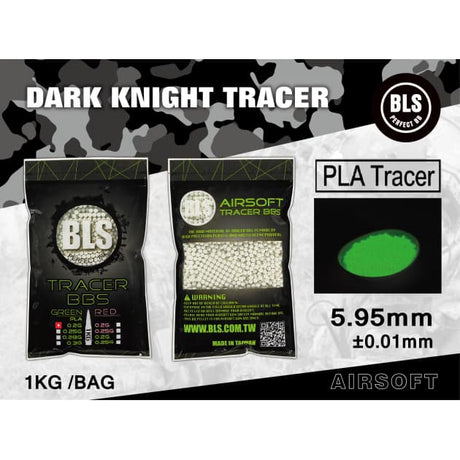 BLS 0.20g Biodegradable Tracer BBs (5000) - Green - Socom Tactical Airsoft Fleet - - BLS Airsoft