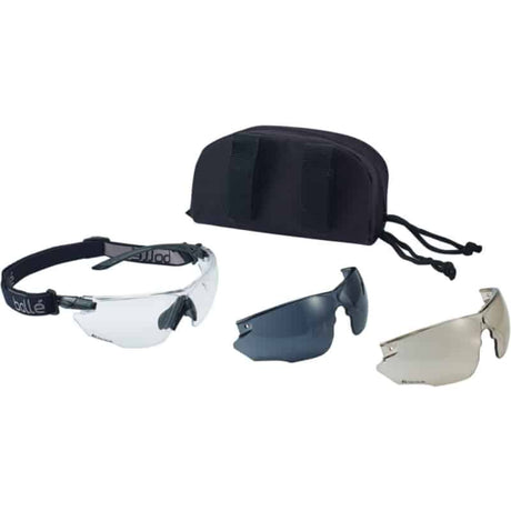 Bolle Combat Tactical Glasses Kit - Socom Tactical Airsoft Fleet - - Bolle Airsoft