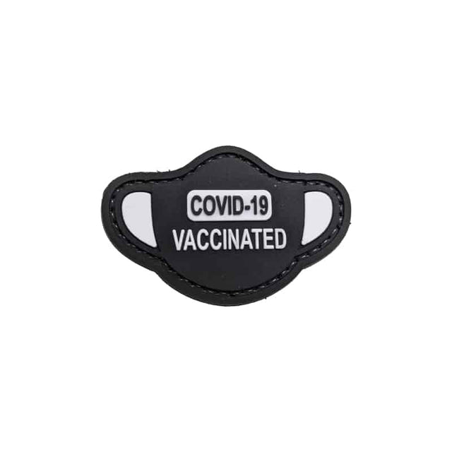 TPB Covid-19 Vaccinated Mask Patch - Socom Tactical Airsoft - - The Patch Board Airsoft