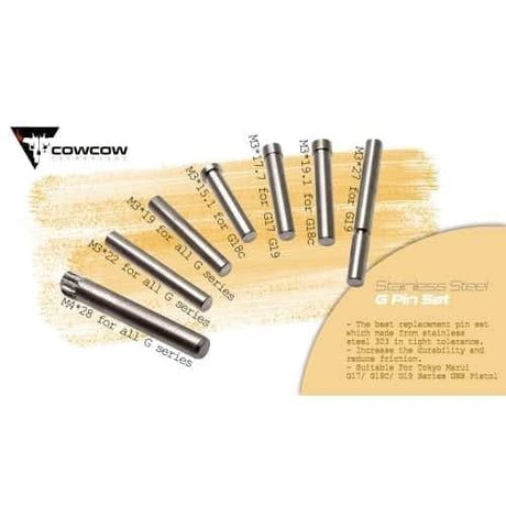 Cow Cow TM Glock Stainless Steel Pin Set From COW COW Technology