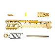 CTMA FUKU-2 CNC Aluminium Upper Slide Set - (Short)  CUTOUT GOLD/SILVER - Socom Tactical Airsoft - - CTM Airsoft