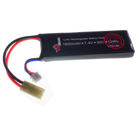 Vapex 7.4V 1600mAh 30C+ LiPO Block Battery - Socom Tactical Airsoft Fleet - - Vapex Airsoft