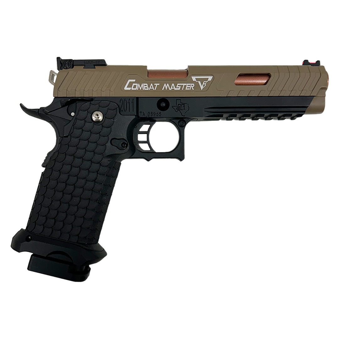 E&C Hi-Capa 5.1 TTI GBB Pistol - Tan Slide/Black Frame-E&C-Socom Tactical Airsoft