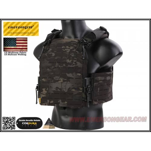 Emerson Gear FS Style Strandhogg Plate Carrier - Multicam Black - Socom Tactical Airsoft - -  Airsoft