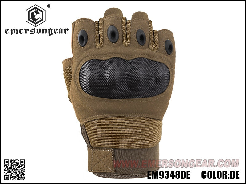 Emerson Fingerless Warfighter Gloves (Various Colours) - Socom Tactical Airsoft - -  Airsoft