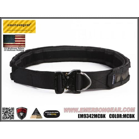 Emerson Gear 1.75-2 Inch Cobra Combat Belt-Emerson Gear-Multicam Black-Socom Tactical Airsoft