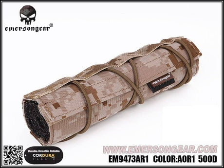 Emerson Gear Airsoft Suppressor Cover (18cm) - AOR1-Emerson Gear-Socom Tactical Airsoft