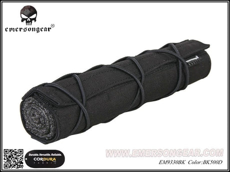 Emerson Gear Airsoft Suppressor Cover (22cm) - Black-Emerson Gear-Socom Tactical Airsoft