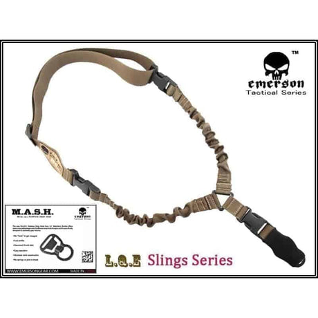 Emerson Gear Delta LQE Single Point Sling-Emerson Gear-Coyote Brown-Socom Tactical Airsoft