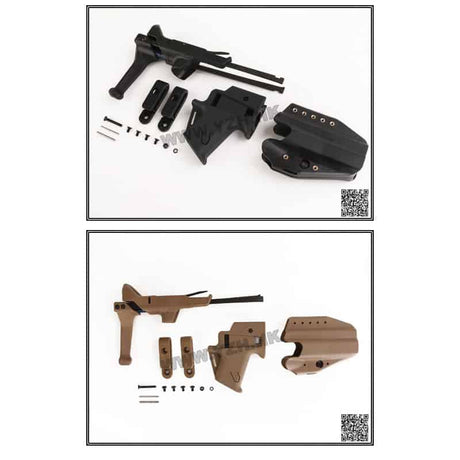 Emerson Gear FLX G17 Stock & Holster Set - Socom Tactical Airsoft Fleet - - Emerson Gear Airsoft