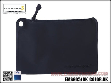 Emerson Gear Waterproof Hot Pressing Pocket (18x12.5cm) - Black - Socom Tactical Airsoft Fleet - - Emerson Gear Airsoft