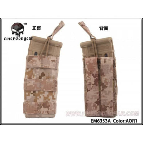 Emerson Single 5.56 Open Top Magazine Pouch (AOR1) - Socom Tactical Airsoft Fleet - - Emerson Gear Airsoft